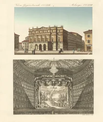 Le théâtre Della Scala à Milan