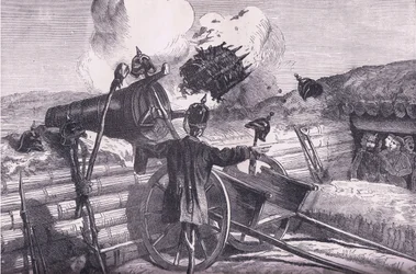 Essai de la portée des ennemis, Histoire de la guerre entre la France et l
