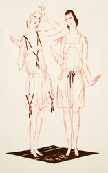 Sous-vêtements de Styl, pub.1922 (impression pochoir)