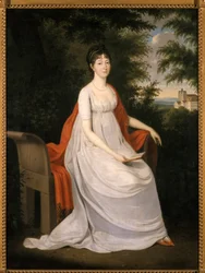 Femmes assises sur un banc, 1800