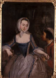 Jeunes femmes et un valet