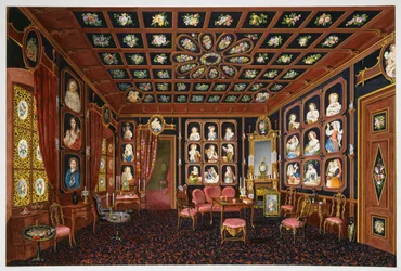 Salon de conversation à la Villa Lazarovich, résidence de Trieste de Maximilien de Habsbourg (1832-1867)
