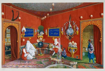 Salle orientale de la Villa Lazarovich, résidence de Trieste de Maximilien de Habsbourg