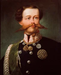 Portrait du duc de Savoie Vittorio Emmanuel II. 1848