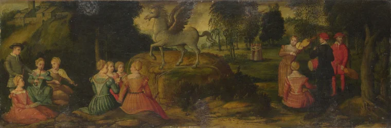 Pégase et les Muses, c. 1540
