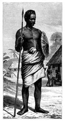 Guerrier malgache, 19e siècle
