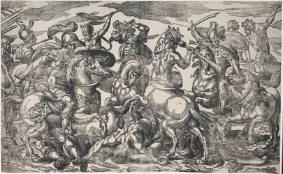 La bataille des Lapithes et des Centaures