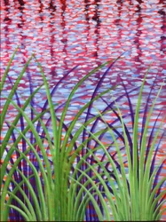 Roseaux du ruisseau 08, 2014 (acrylique sur toile)