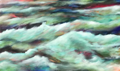 Pâques Pacifique, 2018 (acrylique sur toile)