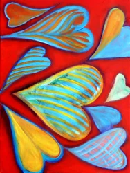 G Hearts 15, 2016 (acrylique sur toile)
