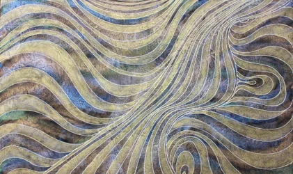 Voyage 253, Dans les robes de Bouddha, 2009 (acrylique sur toile)