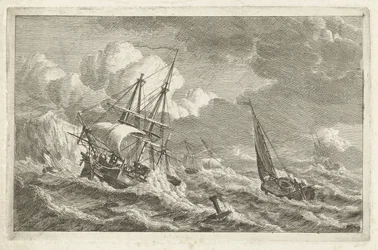 Navires en détresse près d