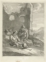 Quatre figures près d