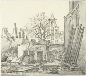 Démolition de la Maison des Indes occidentales à Amsterdam