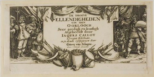 Frontispice, extrait de Les grandes misères de la guerre