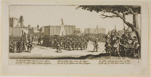 Recrutement des troupes, deuxième planche de l