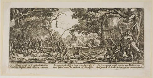 Les paysans se vengent, planche dix-sept de Les grandes misères de la guerre