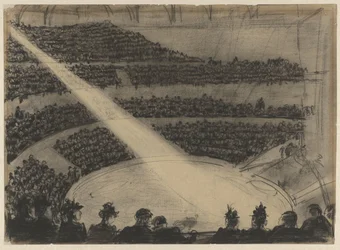 Projecteur sur la piste du Cirque Carré