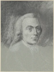 Autoportrait de Gerrit Zegelaar, avec perruque