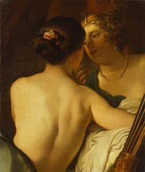 Jupiter sous les traits de Diane séduisant Callisto