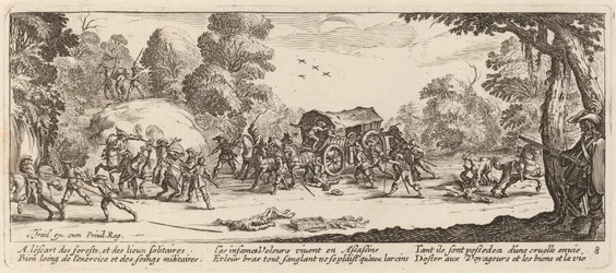 Attaque sur une calèche