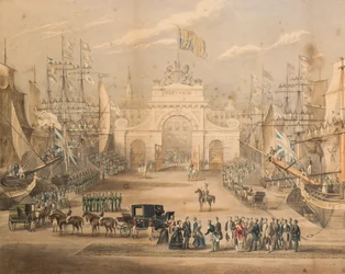 Réception de la reine Victoria, du prince Albert et de la princesse royale à Dundee