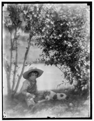 Garçon avec chien