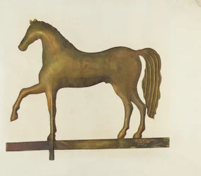 Girouette en forme de cheval, vers 1940