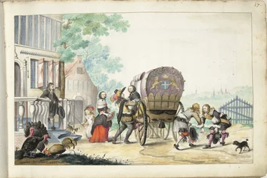 Arrivée à un manoir