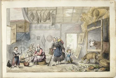Intérieur paysan (Charité ou Pauvreté)