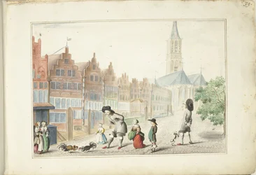 Combat de coqs dans la Sassenstraat à Zwolle