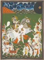 Maharana Bhim Singh en procession