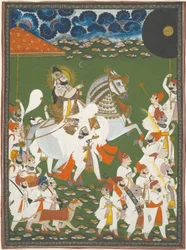 Maharana Bhim Singh en procession