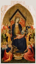 Madone et Enfant avec des anges musiciens, vers 1410
