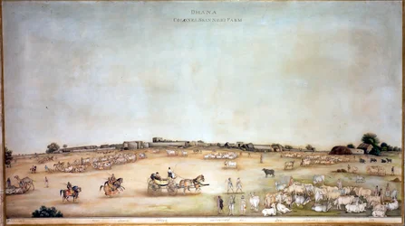 ?Ferme du Colonel Skinner à Dhana?, 1828