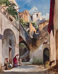 Maisons sur la Costiera de la péninsule de Sorrente, avec ajouts de la princesse Maria Annunziata di Borbone, 1853