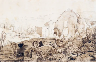 Temple de Diane à Baia, c.1844