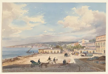 Vue depuis Posillipo en direction du nord, l