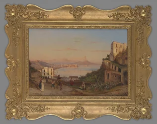 Vue du golfe de Naples avec le Vésuve