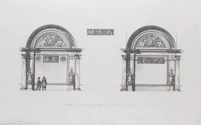 Conception pour le palais Sheremetev, Ostankino, vers 1796