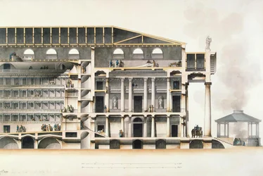 Le théâtre impérial Bolchoï Kamenny de Saint-Pétersbourg, début du 19ème siècle