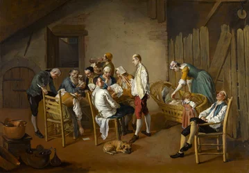 Le jeu de cartes, vers 1738-1750