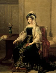 Portrait de la princesse Marianne de Saxe, épouse du prince Paluzzo Altieri, peinture par Giacomo Conca