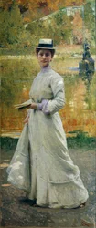 Portrait en plein air ou Dame dans le jardin