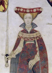Les Neuf Preux et les Neuf Preuses, (détail)
