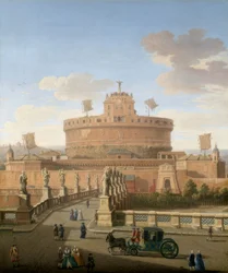 Rome, vue du château Saint-Ange