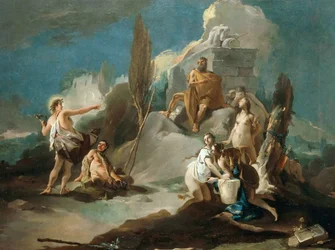 Apollon et Marsyas, 1730