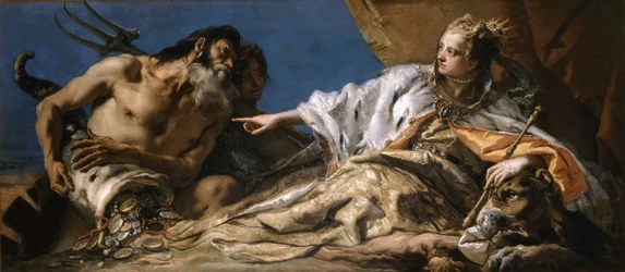 Neptune offrant des cadeaux à Venise, vers 1750