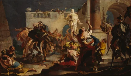 Le viol des Sabines, 1718-1719
