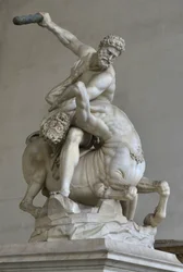 Hercule dans le combat contre le centaure Nessus